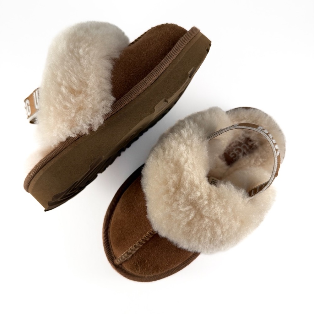 UGG Funkette Water Resistant Genuine Shearling Trim Clog